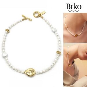Biko Alouet Pearl Collar - Gold 265$